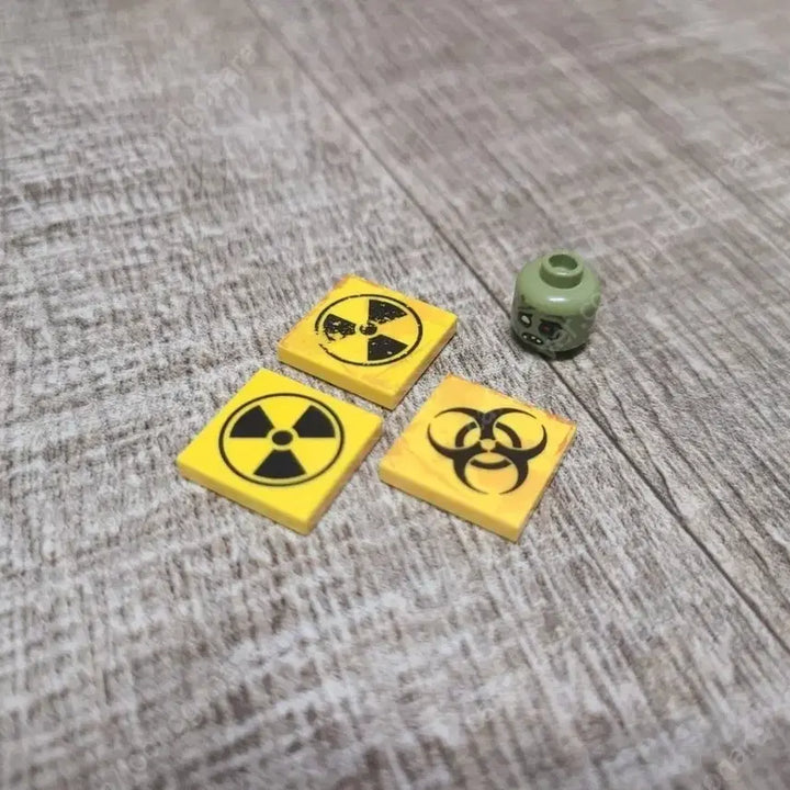 [BUNJANG] Eclipsegrafx Radioactive Printing Tiles &amp; BrickArms Zombie Head Set / 레고 방사능 프린팅 타일, 브릭암즈 좀비 헤드 판매