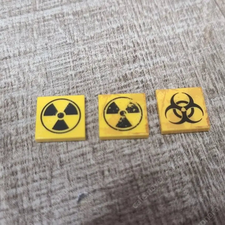 [BUNJANG] Eclipsegrafx Radioactive Printing Tiles &amp; BrickArms Zombie Head Set / 레고 방사능 프린팅 타일, 브릭암즈 좀비 헤드 판매