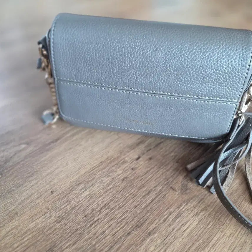 [BUNJANG] Saint Coast Leather Crossbody Bag Gray / 세인트코스트가죽 크로스백 그레이