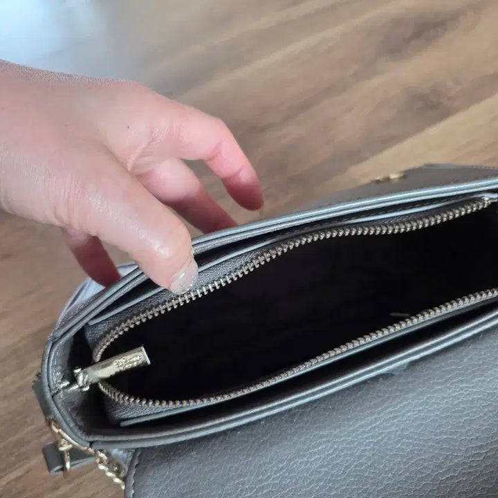 [BUNJANG] Saint Coast Leather Crossbody Bag Gray / 세인트코스트가죽 크로스백 그레이