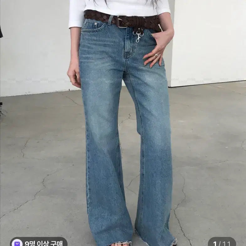[BUNJANG] Nuuuz Bootcut Denim Pants / 누즈 부츠컷 데님 팬츠