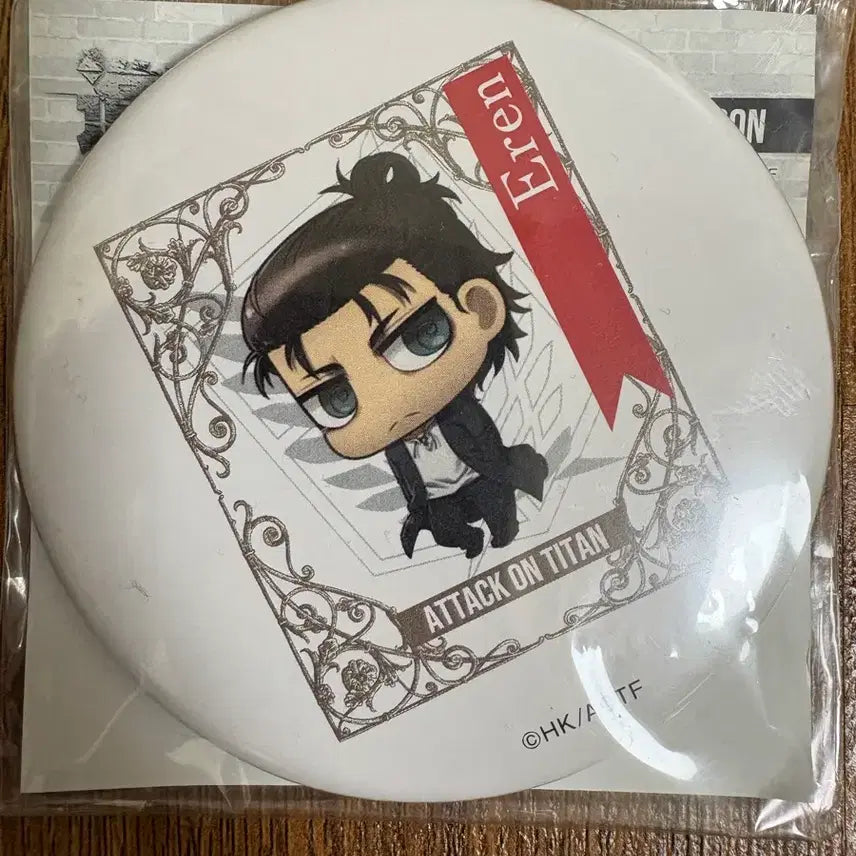 [SOLD OUT] (새상품,일괄) 진격의거인 진격거 리바이,에렌 캔뱃지