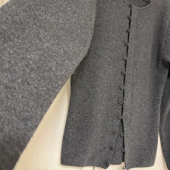 [BUNJANG] 르917 Button-Down Cardigan Skirt Charcoal 36 / 르917 버튼다운 가디건 스커트 차콜 36