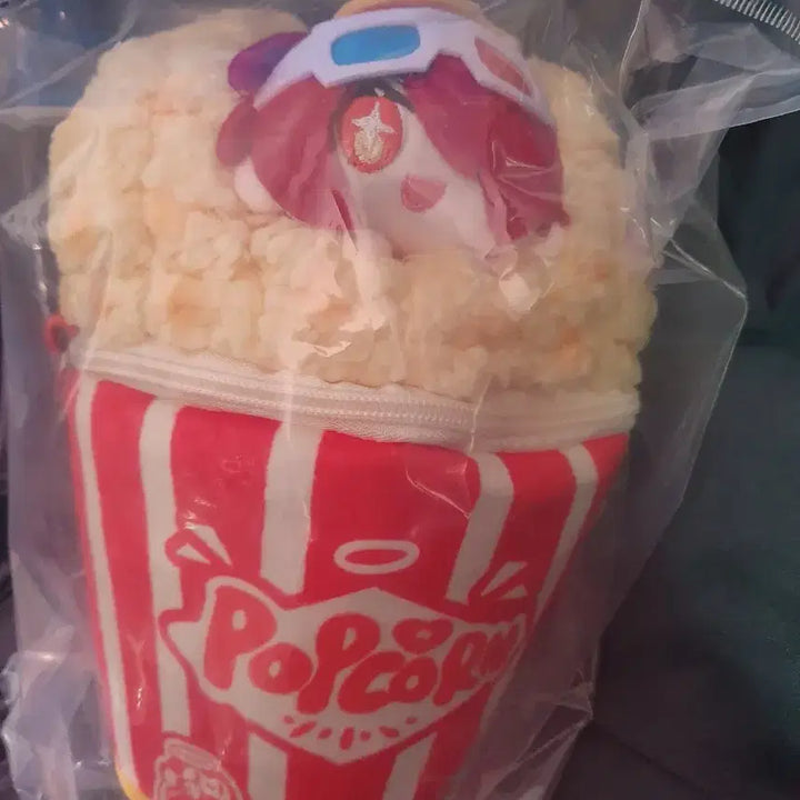 [BUNJANG] Arknights Exusiai Popcorn Bucket Plush Bag / 명일방주 엑시아 팝콘통 봉제 가방 파우치 이치방쿠지 디저트 타임
