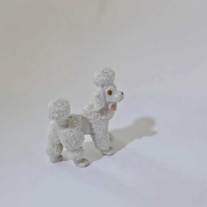 [BUNJANG] Vintage White Poodle Ceramic Figurine / 빈티지 푸들 화이트 도자기 피겨린