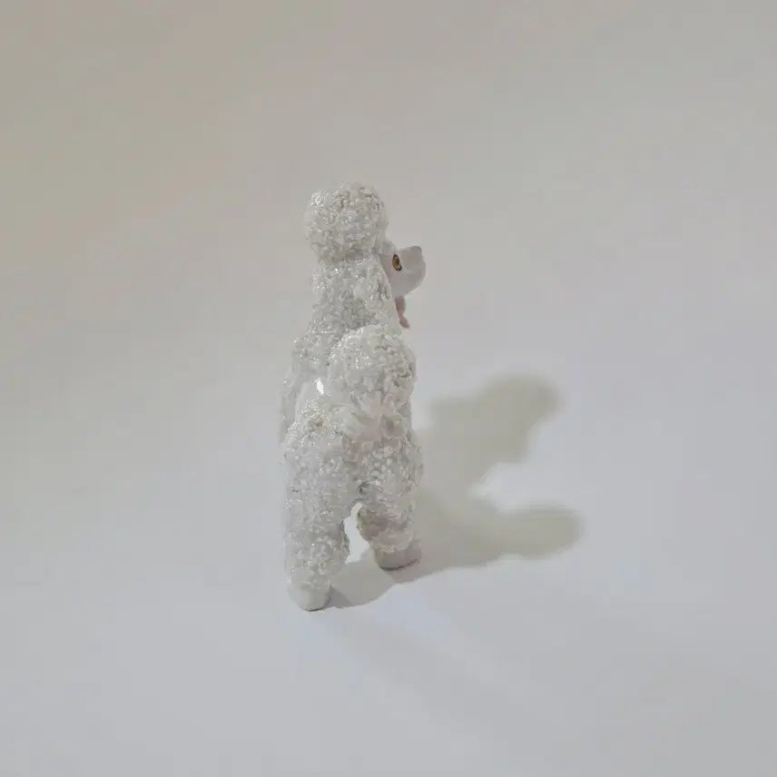[BUNJANG] Vintage White Poodle Ceramic Figurine / 빈티지 푸들 화이트 도자기 피겨린