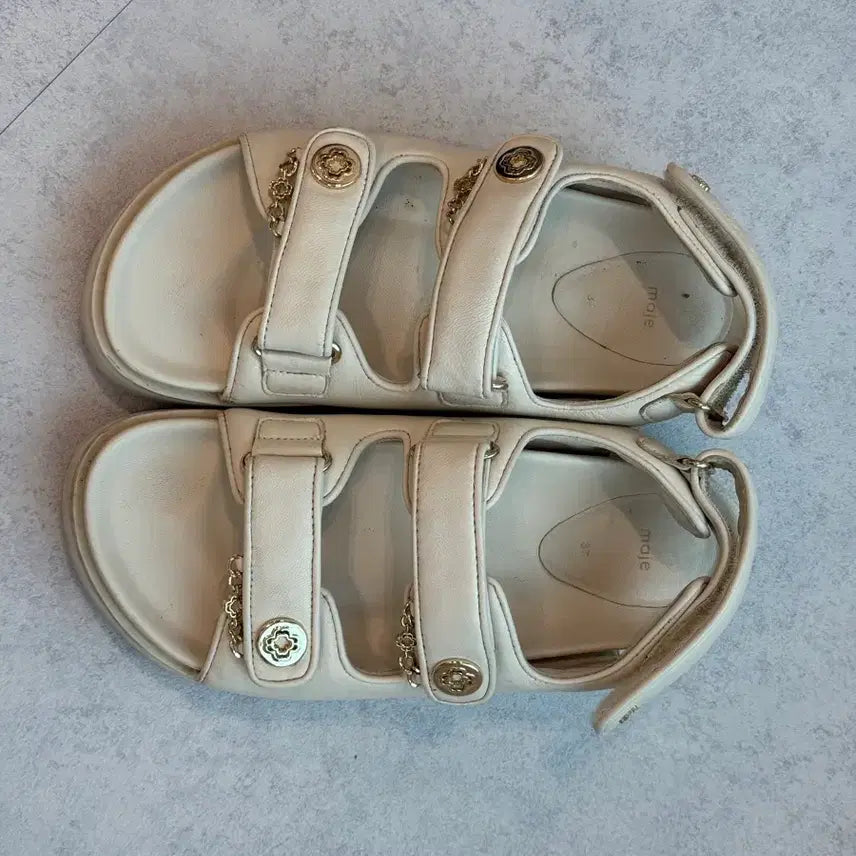 [BUNJANG] MAJE Leather Sandals / 프랑스 브랜드 MAJE 마쥬 가죽 샌들