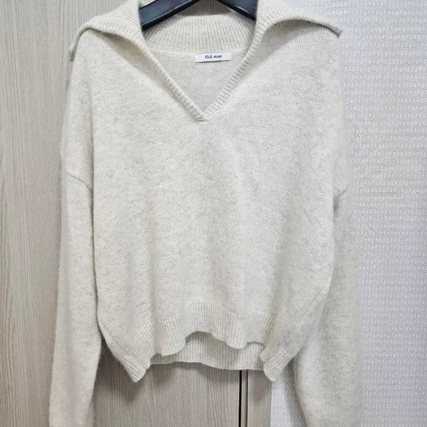 [BUNJANG] Angora Sailor Knit Top / (한번입은) 앙고라 세일러 니트