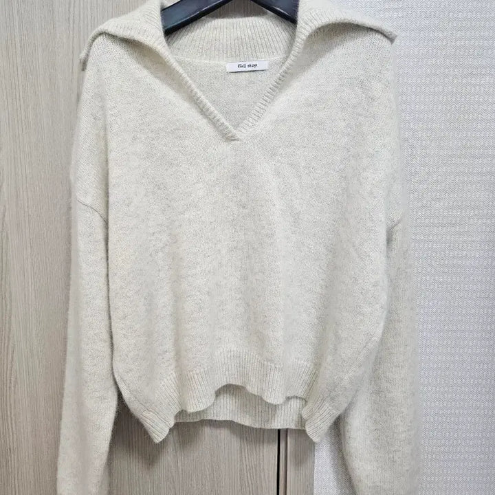 [BUNJANG] Angora Sailor Knit Top / (한번입은) 앙고라 세일러 니트