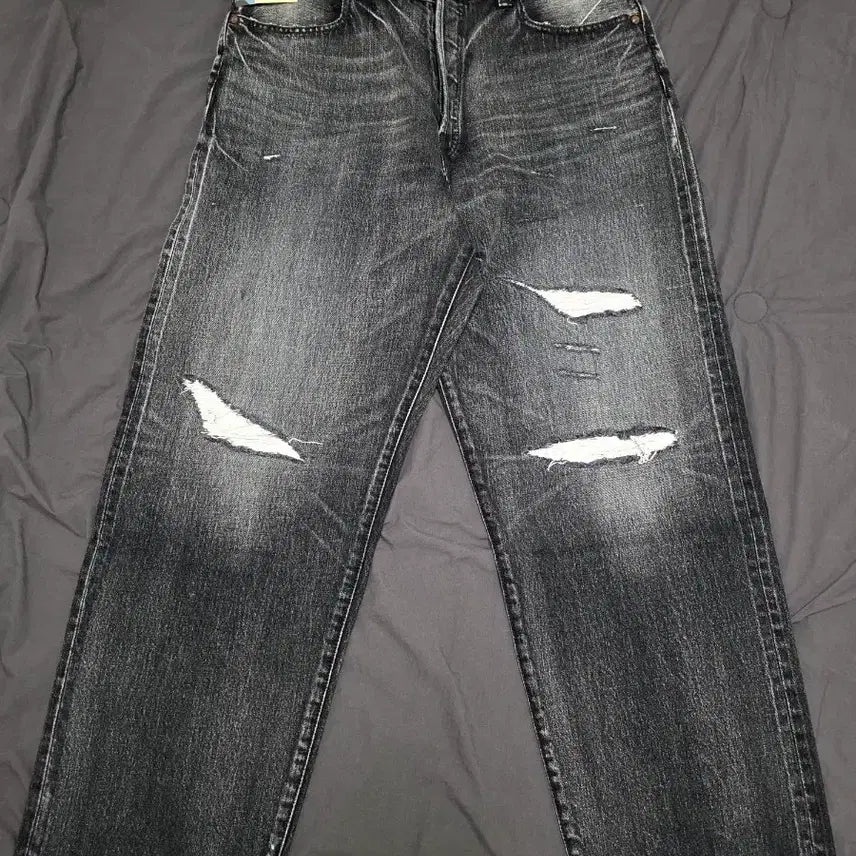 [BUNJANG] Auberge Black Denim Selvedge Jeans 44 / 오베르쥬 흑청 셀비지 데님팬츠 44