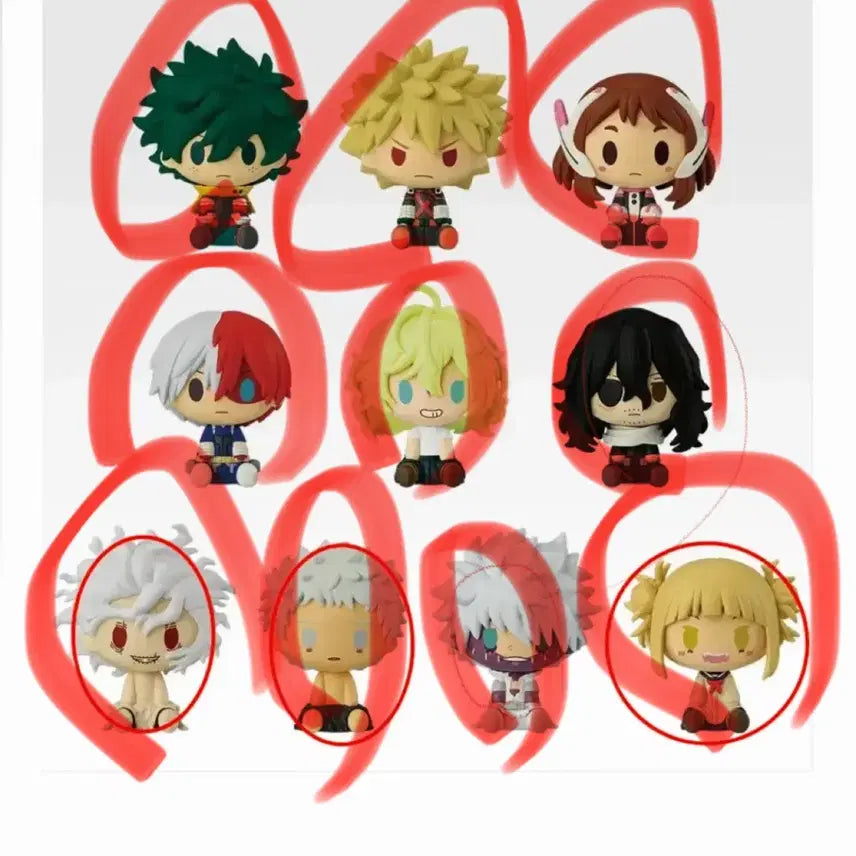 [BUNJANG] My Hero Academia Chocono Full Set Figure / 나히아)더너머 초코노코 풀세트 판매