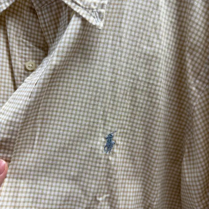 [BUNJANG] Polo Gingham Check Shirt / [xl]폴로 깅엄 셔츠 팝니다.잔체크