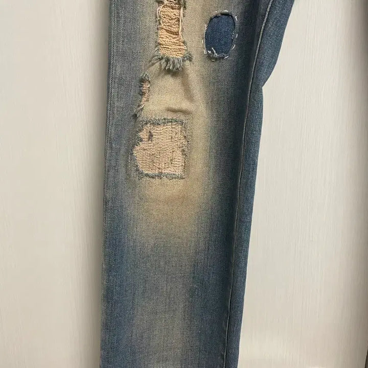[BUNJANG] Off-White Cutting Jeans / 오프화이트 커팅진