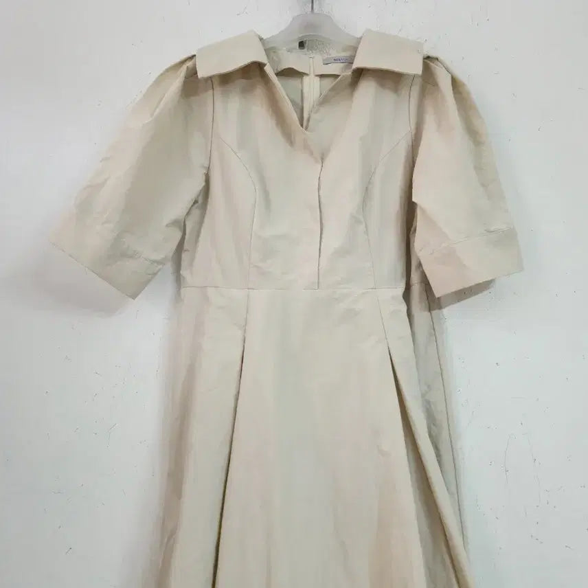 [BUNJANG] Ivory Long Sleeve Dress / 아이보리 반팔 롱 원피스55