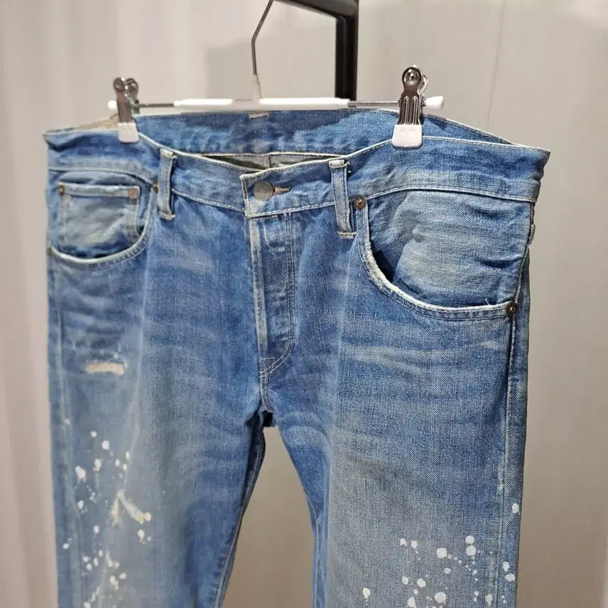 [BUNJANG] Polo Ralph Lauren Repaired Selvedge Denim Pants / (무배) 폴로랄프로렌 리페어드 셀비지 데님 팬츠 34 510