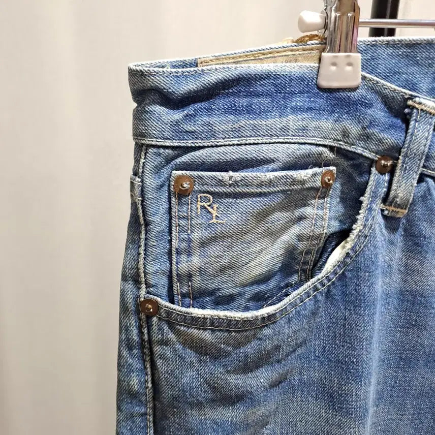 [BUNJANG] Polo Ralph Lauren Repaired Selvedge Denim Pants / (무배) 폴로랄프로렌 리페어드 셀비지 데님 팬츠 34 510