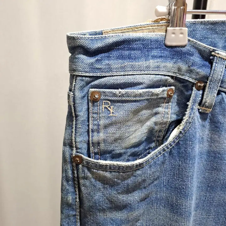 [BUNJANG] Polo Ralph Lauren Repaired Selvedge Denim Pants / (무배) 폴로랄프로렌 리페어드 셀비지 데님 팬츠 34 510