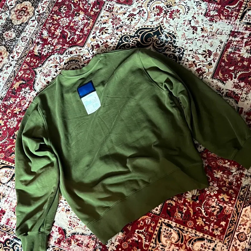 [BUNJANG] Document Sweatshirt Olive L / 도큐먼트 스웻 Olive [L]