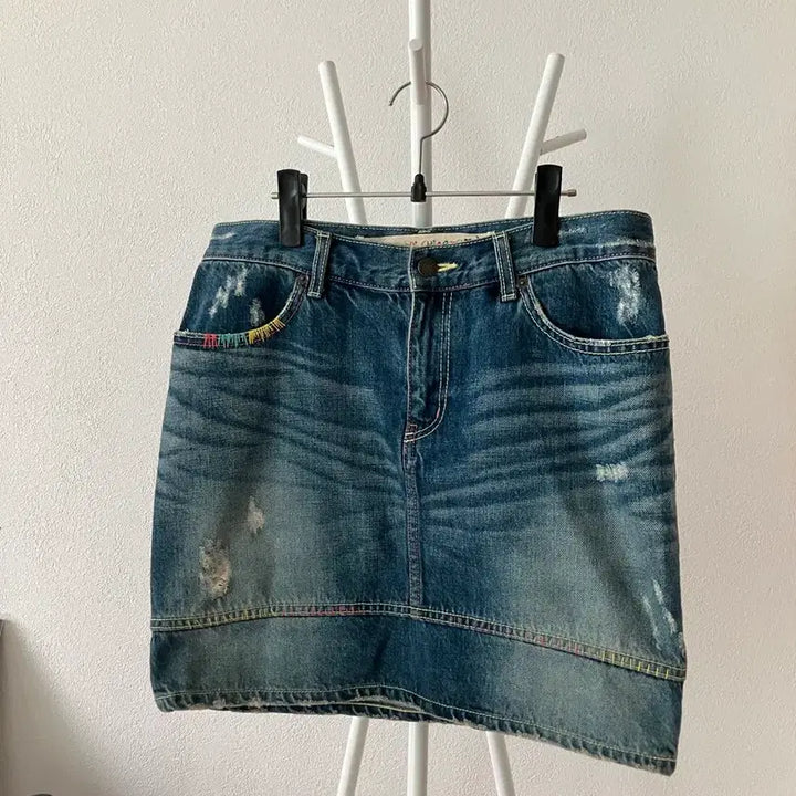 [BUNJANG] Tsumori Chisato Stitch Denim Skirt Size 2 / 츠모리치사토 스티치 데님스커트 2사이즈