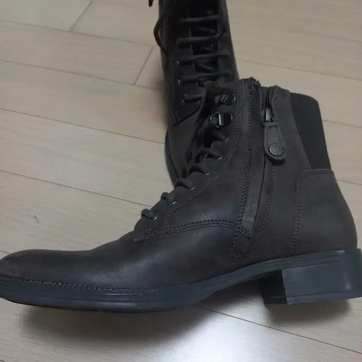 [BUNJANG] Geox Lace-Up Ankle Boots Brown / 제옥스 레이스업 앵클 부츠 브라운 새제품 35