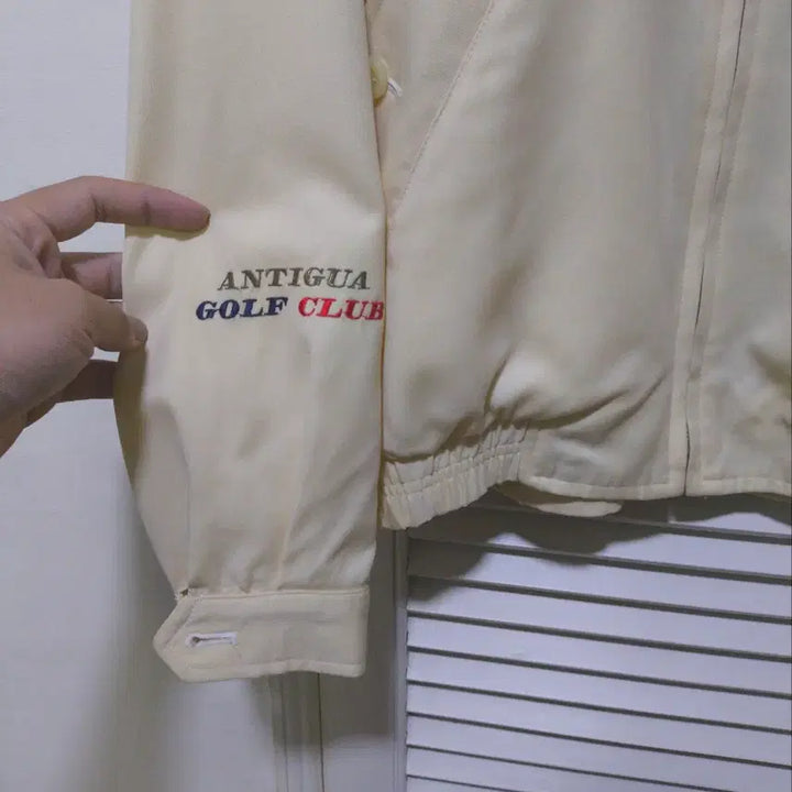 [BUNJANG] Antigua Burberry Pattern Swing Top Blouson / 새거 105 USA 안티구아 버버리패턴 스윙탑 블루종