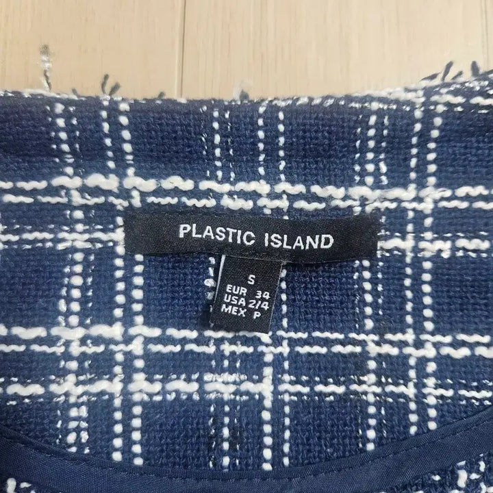 [BUNJANG] Plastic Island Tweed Short Sleeve Jacket S / 플라스틱 아일랜드 트위드 반팔자켓 S