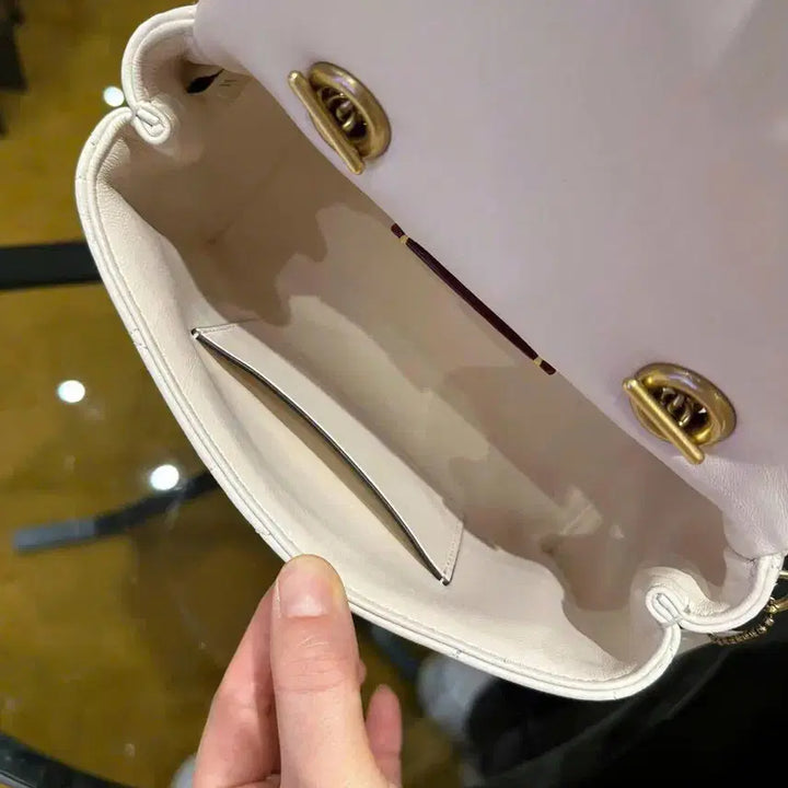 [BUNJANG] Coach Tevi Top Handle Bag with Quilting CCC12 White / 코치 테비 탑 핸들백 위드 퀄팅 CCC12 화이트 새상품