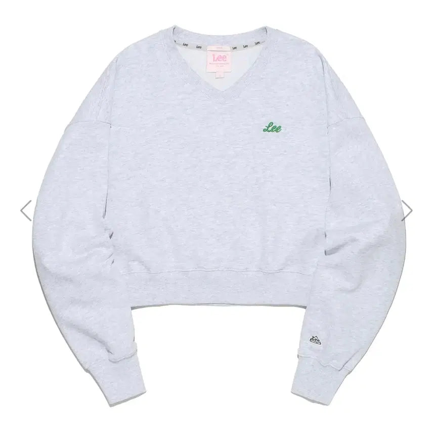 [BUNJANG] LEE Cropped V-Neck Sweatshirt M / 새상품) 리 크롭 브이넥 맨투맨M