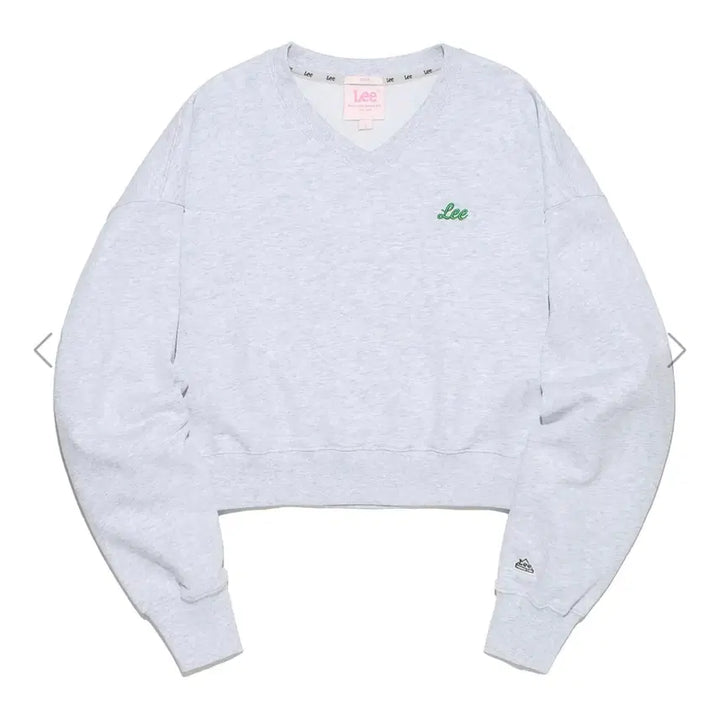 [BUNJANG] LEE Cropped V-Neck Sweatshirt M / 새상품) 리 크롭 브이넥 맨투맨M