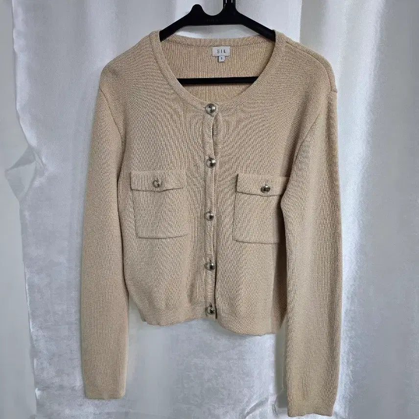 [BUNJANG] SIE Beige Cropped Cardigan / SIE 베이지색 크롭 가디건 (1860)