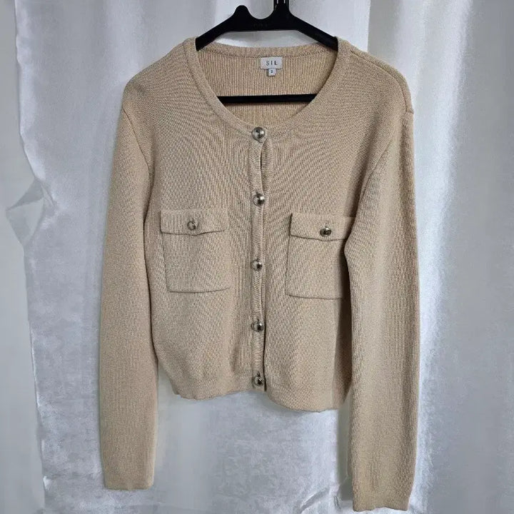 [BUNJANG] SIE Beige Cropped Cardigan / SIE 베이지색 크롭 가디건 (1860)