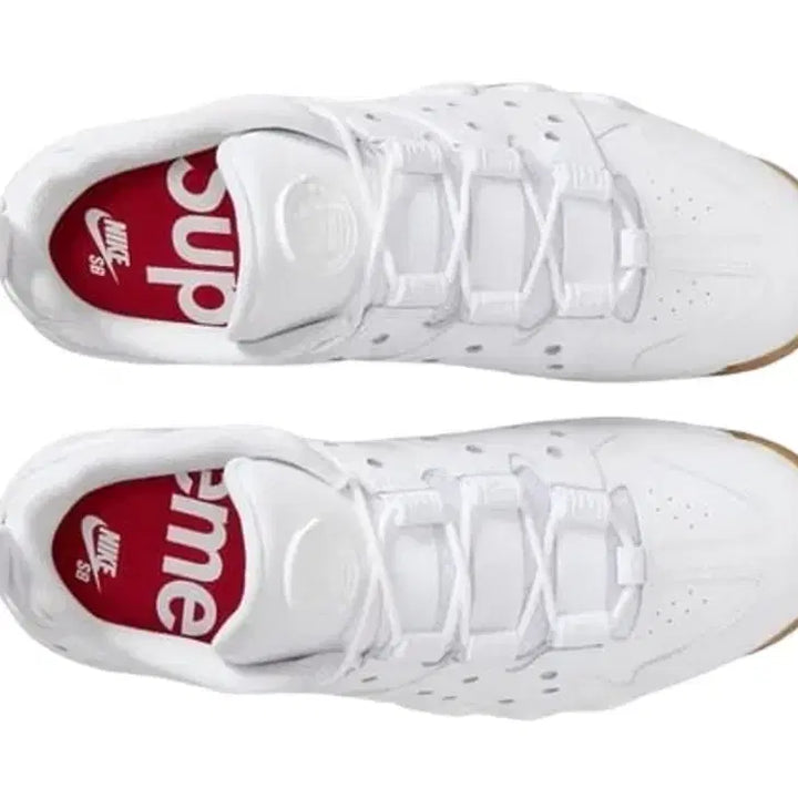 [BUNJANG] Nike x Supreme SB Air Max 2 CB 94 Low White Varsity Red Sneakers / 나이키 x 슈프림 SB 에어 맥스 2 CB 94 로우 화이트 바시티 레드