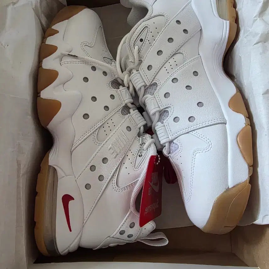 [BUNJANG] Nike x Supreme SB Air Max 2 CB 94 Low White Varsity Red Sneakers / 나이키 x 슈프림 SB 에어 맥스 2 CB 94 로우 화이트 바시티 레드