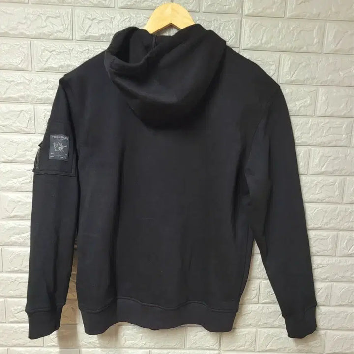 [BUNJANG] True Religion 2XL Sleeve Logo Pocket Hoodie Zip-Up / [2XL] 트루릴리전 소매로고 포켓 후드집업