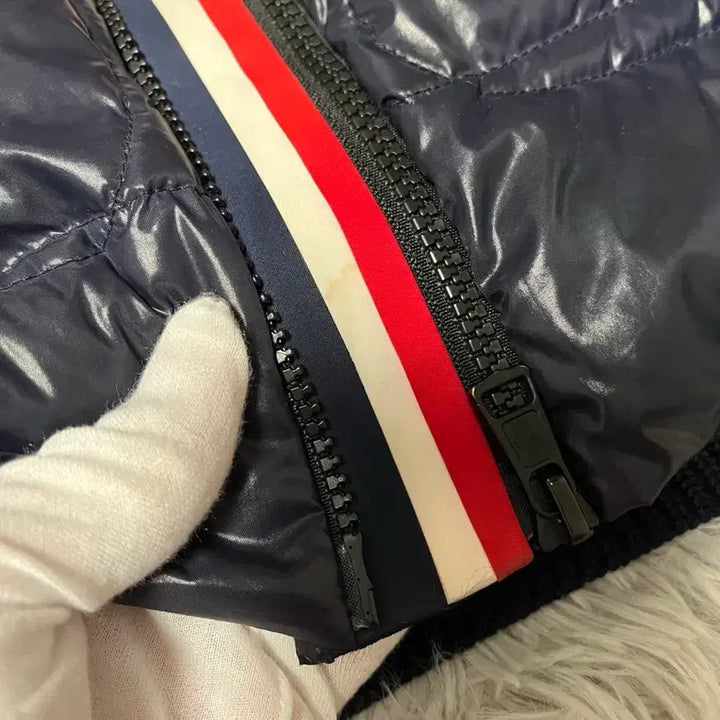 [BUNJANG] Moncler Tri-Stripe Knit Padded Jacket / [XLsize] 몽클레어 삼선 니트패딩