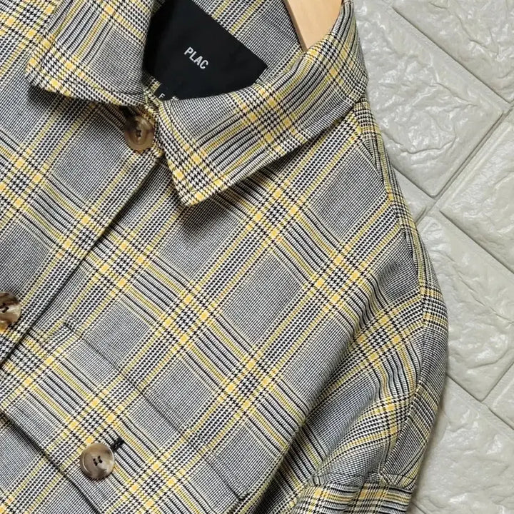 [SOLD OUT] 플랙(PLAC) 여성 크롭 루즈핏 체크자켓