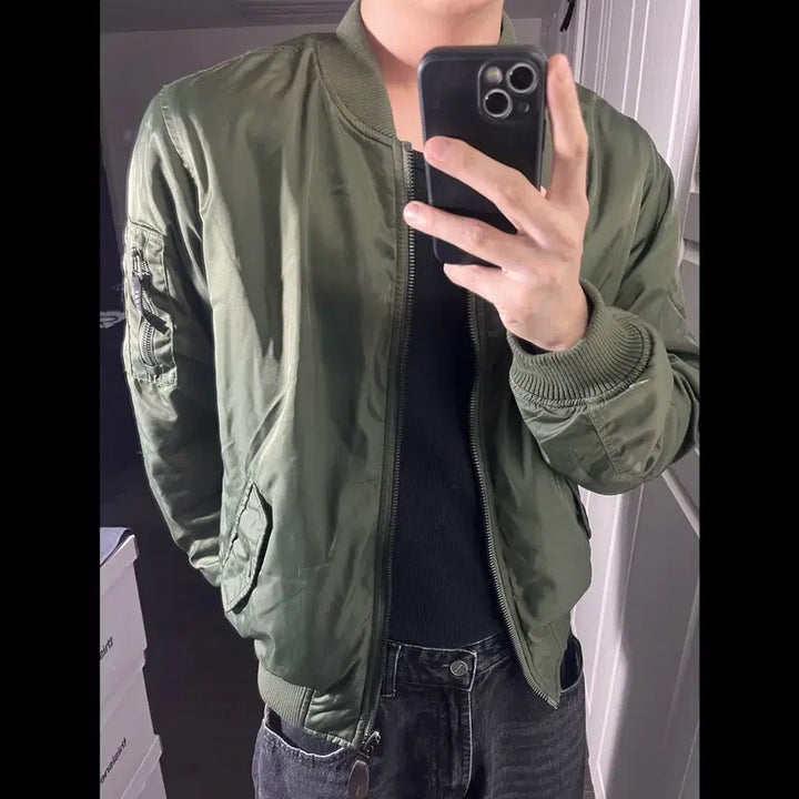 [BUNJANG] JEEP Reversible Bomber Jacket / [L] JEEP 지프 리버시블 봄버 자켓