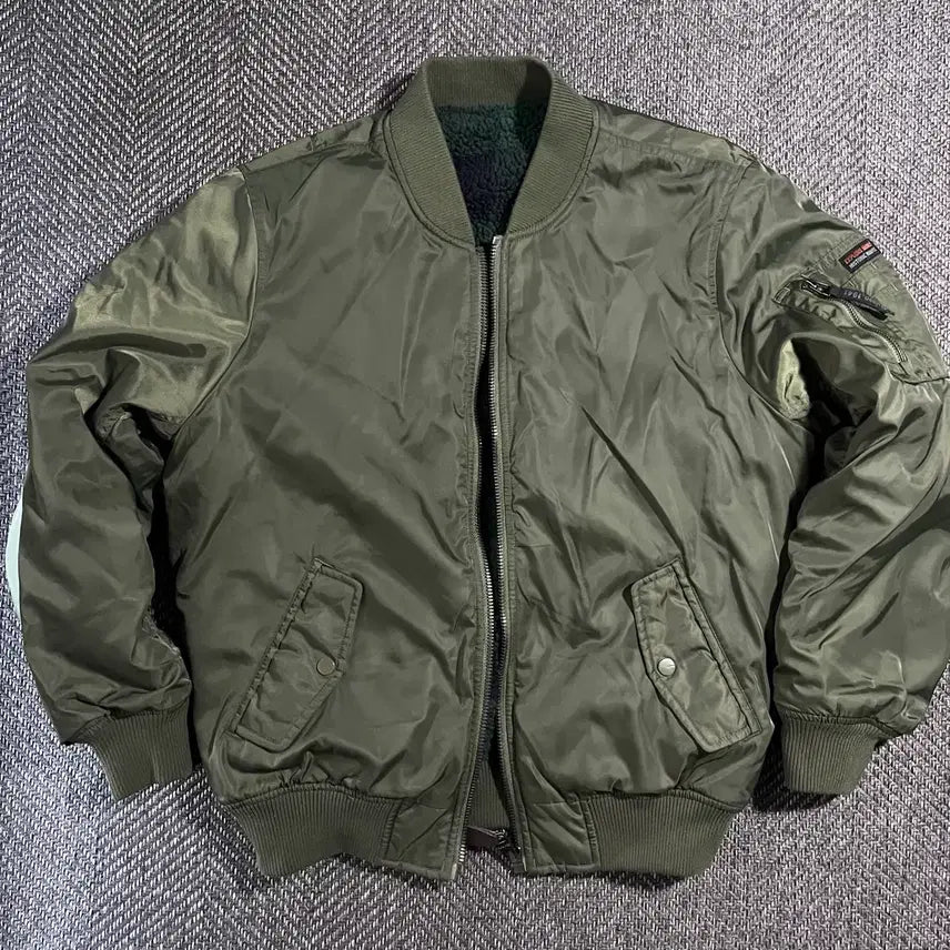[BUNJANG] JEEP Reversible Bomber Jacket / [L] JEEP 지프 리버시블 봄버 자켓
