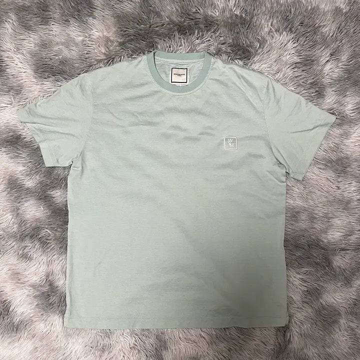 [BUNJANG] Wooyoungmi Back Logo Short Sleeve T-Shirt Mint Size 46 / [23ss/46size] 우영미 백로고 반팔