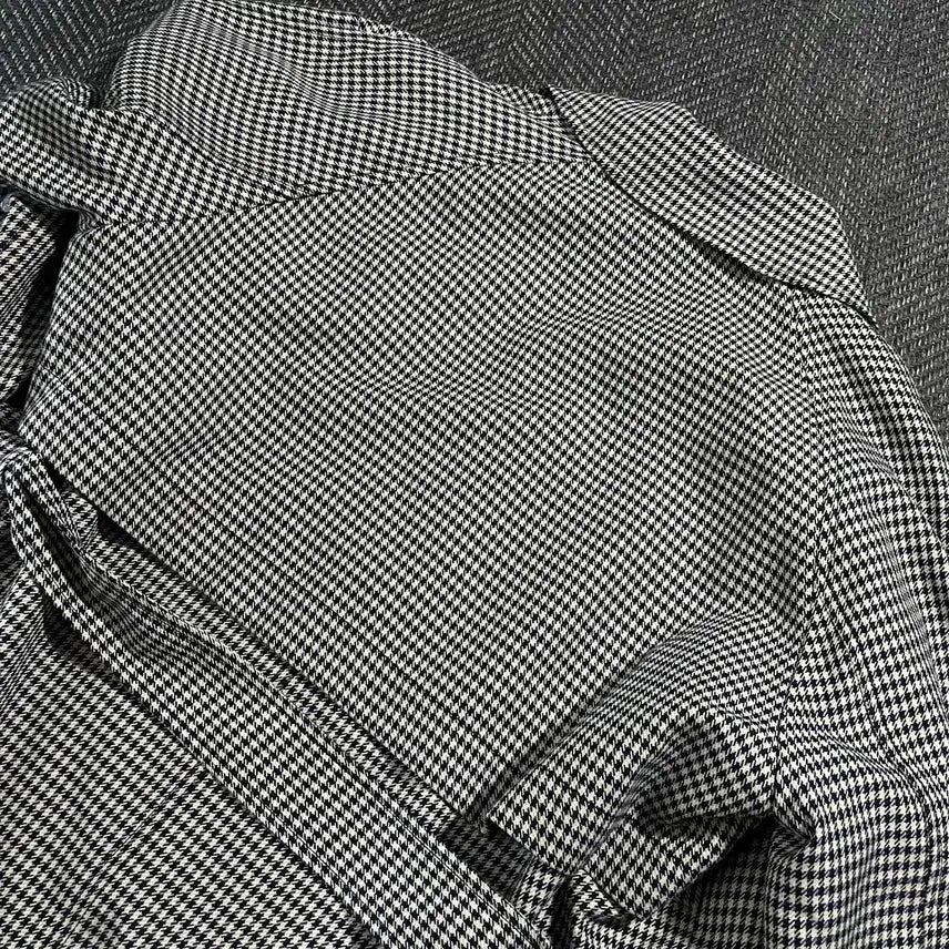 [BUNJANG] 8seconds Houndstooth Check Trench Coat / [L] 8seconds 에잇세컨즈 하운드투스 체크 트렌치 코트