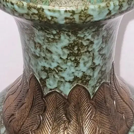[BUNJANG] Qianlong Period Glazed Celadon Vase with Dragon Motif / 건륭년제 녹유요변 문자도 화병 높이43 지름22 중국도자기 고도자 골통품