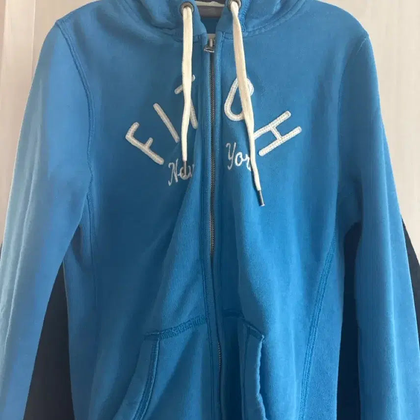 [BUNJANG] Abercrombie &amp; Fitch Blue Zip-Up Hoodie M / 아베크롬비&amp;fitch 파랑 블루 후드집업 M