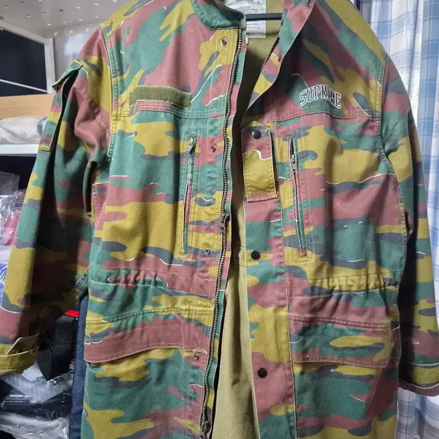 [BUNJANG] Supreme Camo Military Field Jacket / 슈프림 카모 밀리터리 자켓 필트 자켓