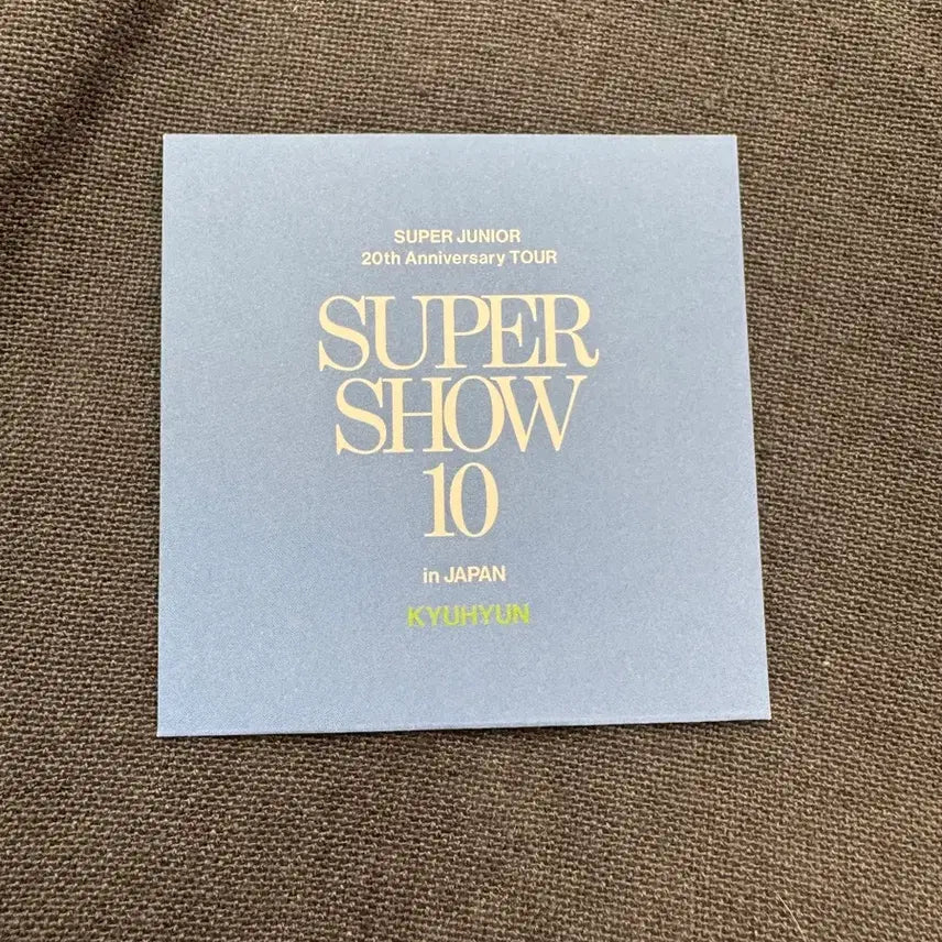 [BUNJANG] Super Junior Kyuhyun Super Show 10 Photo Set / 슈퍼주니어 규현 일본 슈퍼쇼 10 증명사진 SET