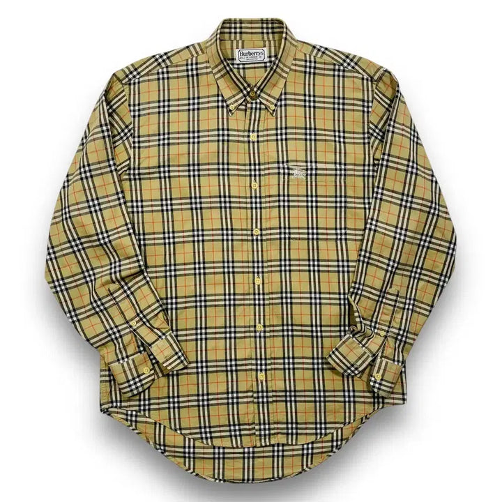 [BUNJANG] Burberry Nova Check Pattern Long Sleeve Shirt / 버버리 노바체크 패턴 구형 빈티지 긴팔 셔츠