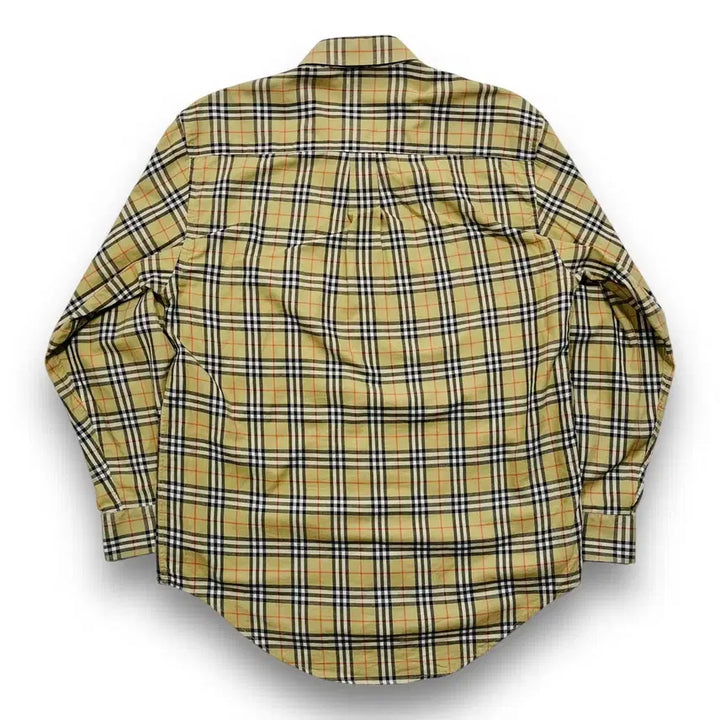 [BUNJANG] Burberry Nova Check Pattern Long Sleeve Shirt / 버버리 노바체크 패턴 구형 빈티지 긴팔 셔츠