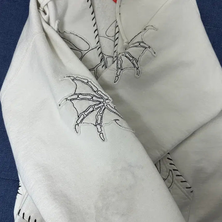 [BUNJANG] Supreme Yohji Yamamoto Hooded Sweatshirt White M New / 슈프림 요지야마모토 후드집업 화이트 m 새상품