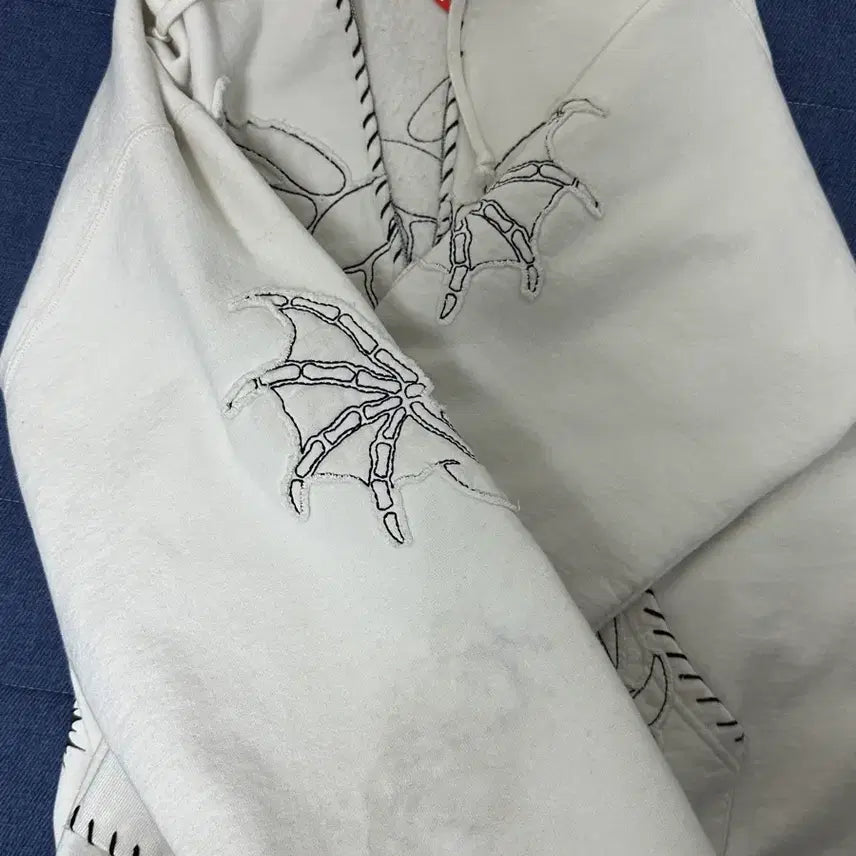 [BUNJANG] Supreme Yohji Yamamoto Hooded Sweatshirt White M New / 슈프림 요지야마모토 후드집업 화이트 m 새상품