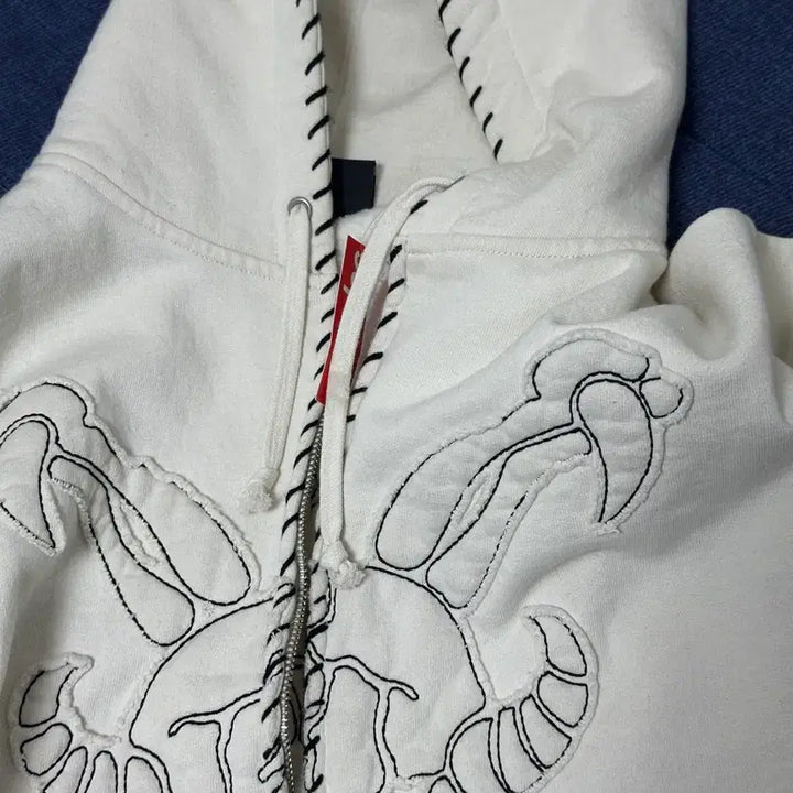 [BUNJANG] Supreme Yohji Yamamoto Hooded Sweatshirt White M New / 슈프림 요지야마모토 후드집업 화이트 m 새상품