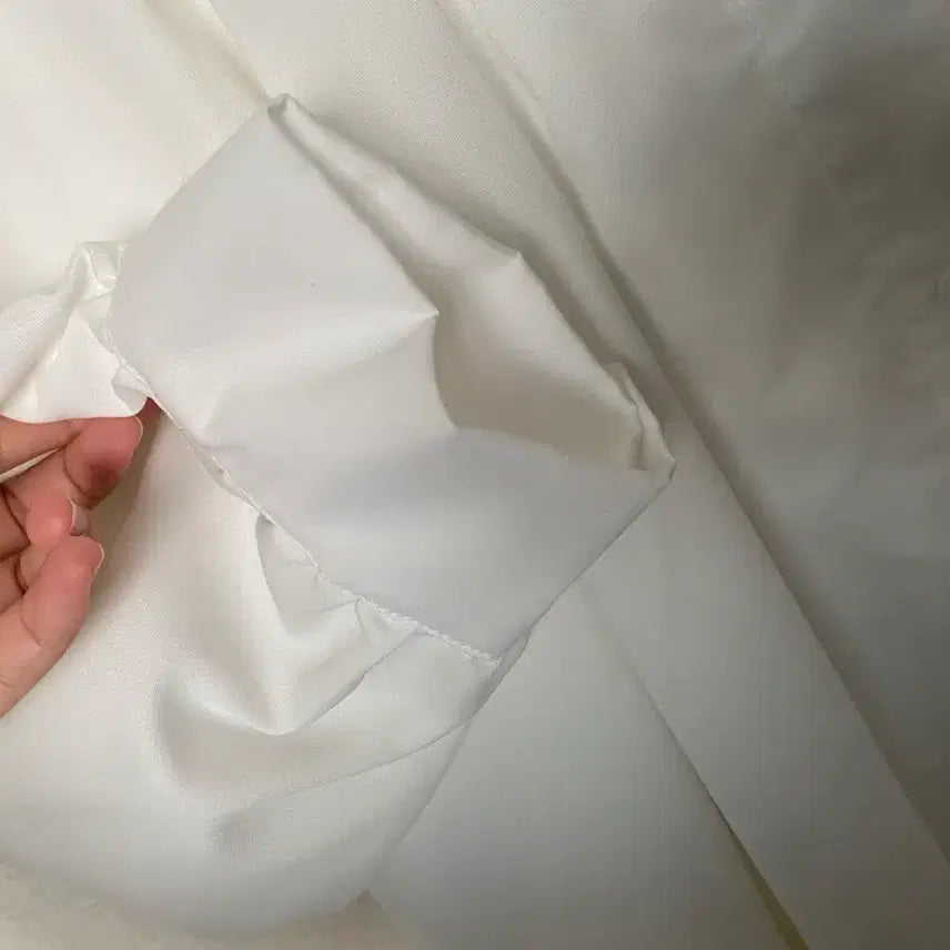[BUNJANG] Self Wedding Pleated Mini Dress / 셀프웨딩 플리츠 미니 드레스